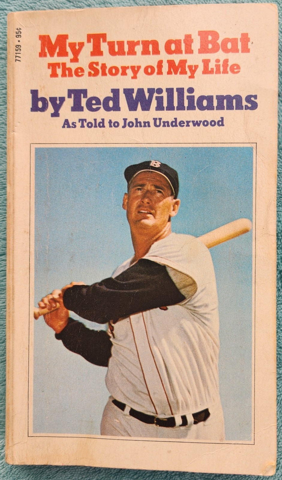 Ted Williams My Turn At Bat The Story Of My Life 1970 Paperback 232 Pages