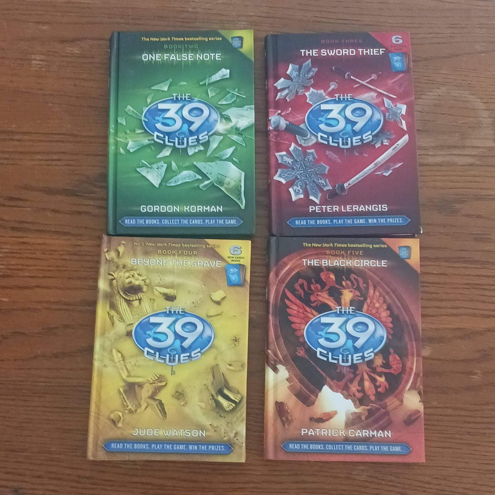 The 39 Clues by Scholastic: Korman Lerangis Watson Carman #2, 3, 4, 5 Hardcover