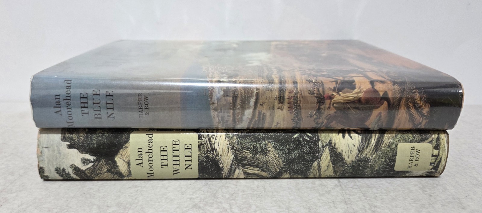 The White Blue Nile Alan Moorehead Hardcover Book Lot Of 2 Illus. 1972 Africa