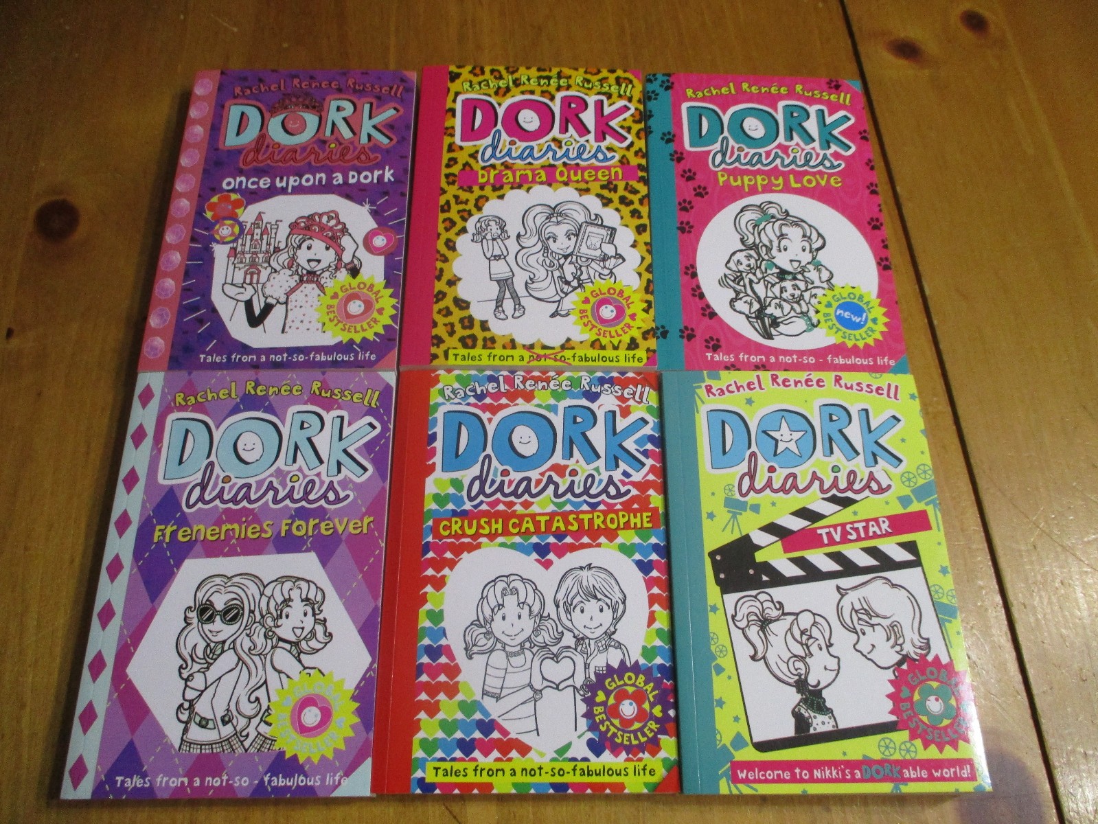 Lot Of Dork Diaries (6) 7-12,Paperback,Rachel Renee Russell