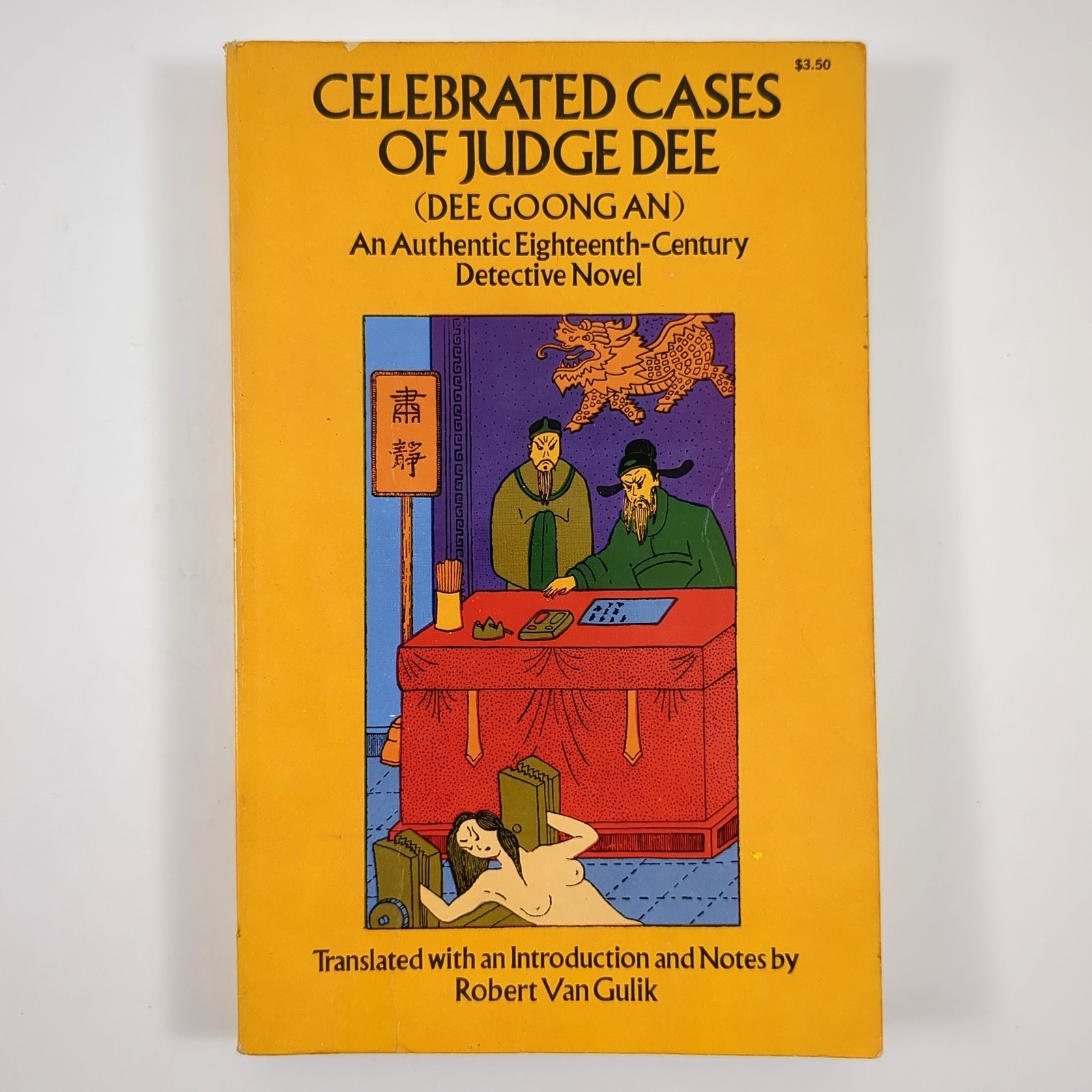 Celebrated Cases Judge Dee Chinese Detective Paperback Book Van Gulik 1976