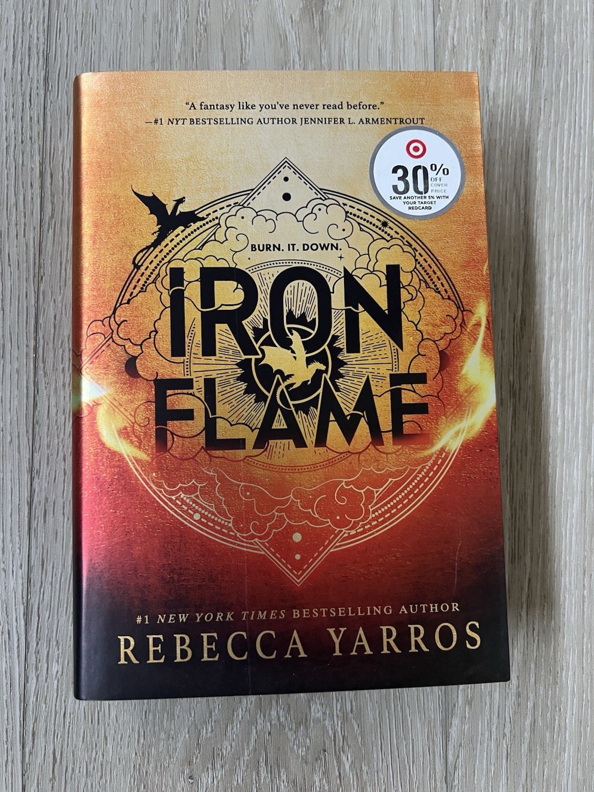 Iron Flame by Rebecca Yarros (First Edition 2023) – Black Sprayed Edges