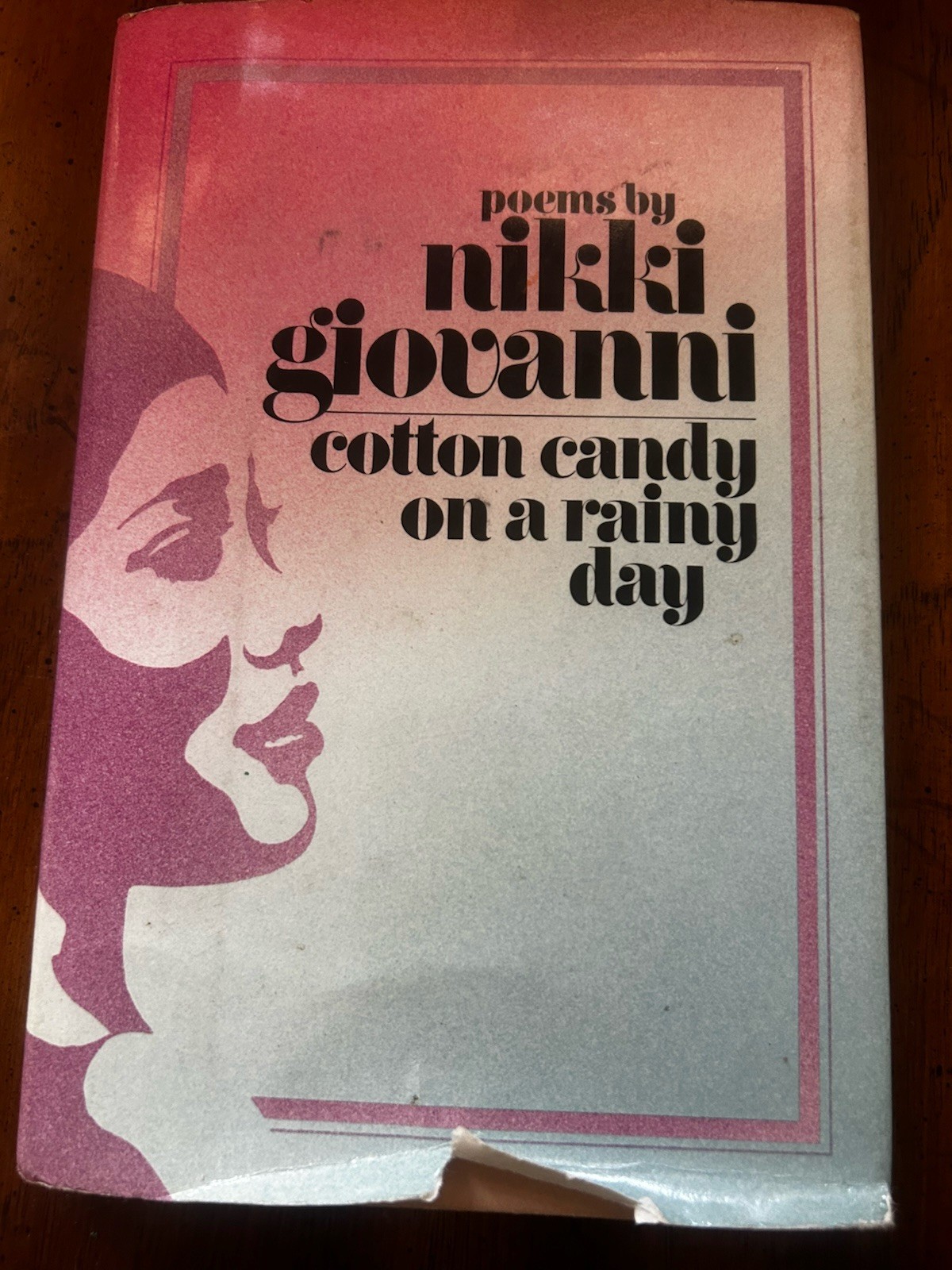 Cotton candy on a rainy day: Poems (1st Ed) by Nikki Giovanni 413