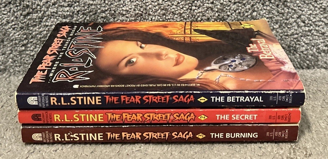 RL Stine The Fear Street Saga Trilogy First Edition 1996 Young Adult Horror 1-3