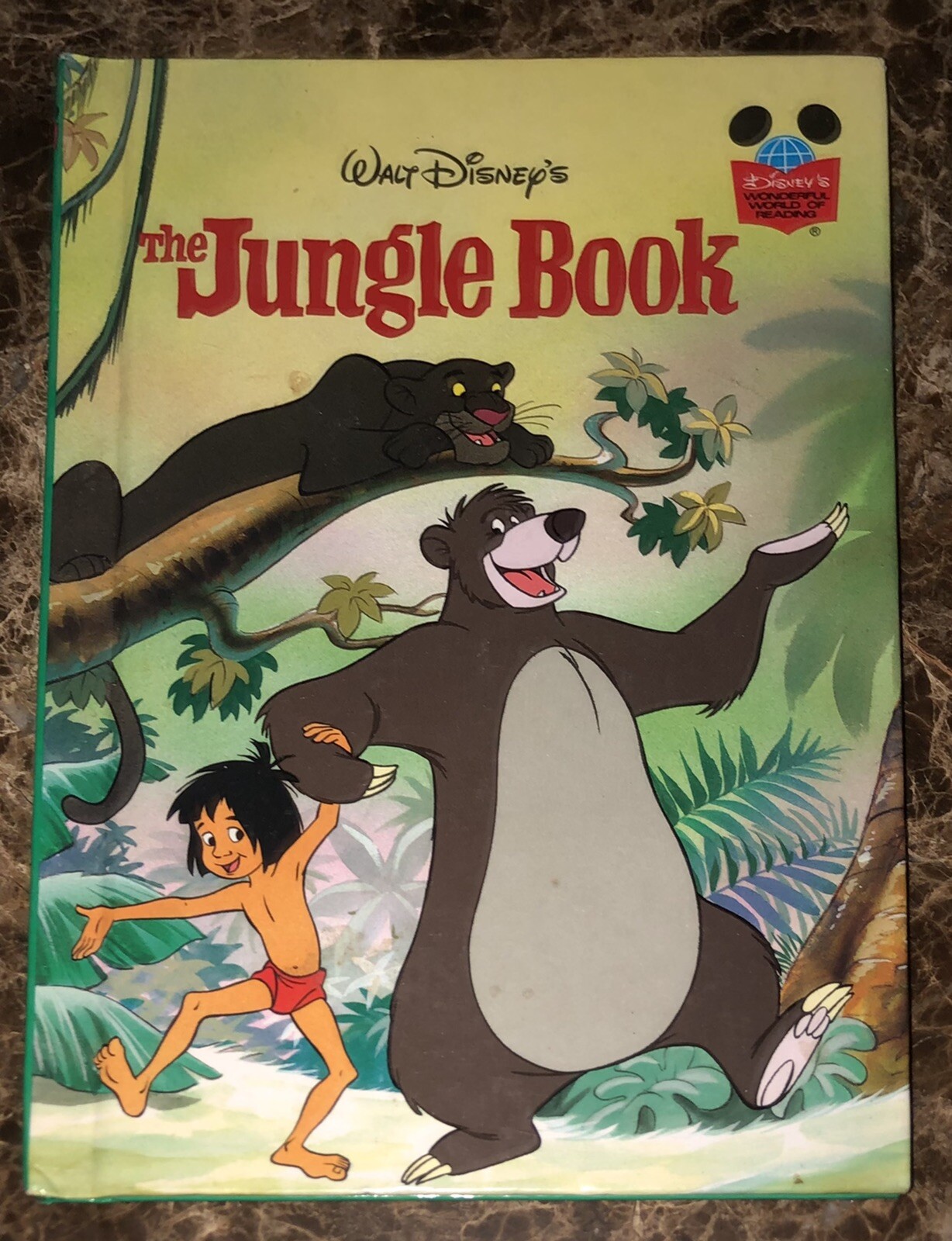 Disney’s Wonderful World of Reading JUNGLE BOOK 1993 Grolier Book Club Edition