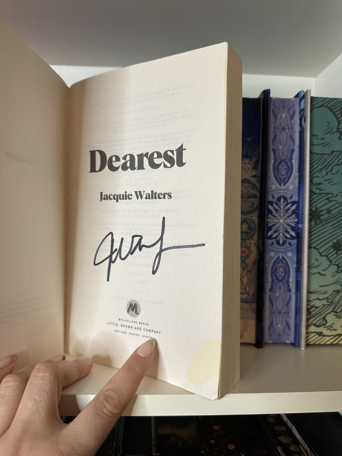 ! SIGNED ARC ! Dearest by Jacqui Walters – Autographed Advance Reader Copy RARE!