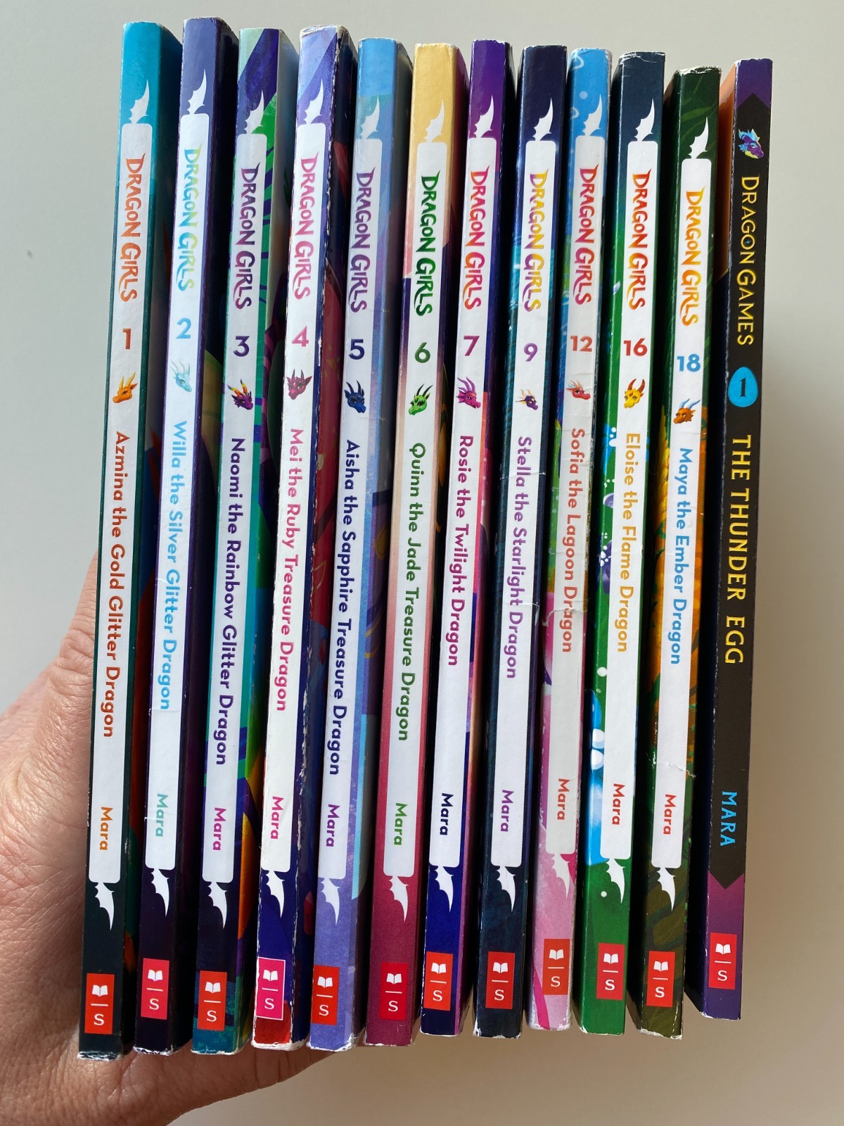 DRAGON GIRLS GAMES LOT 12~Maddy Mara~THUNDER EGG~Eloise~Maya~Sofia~Stella~Rosie~