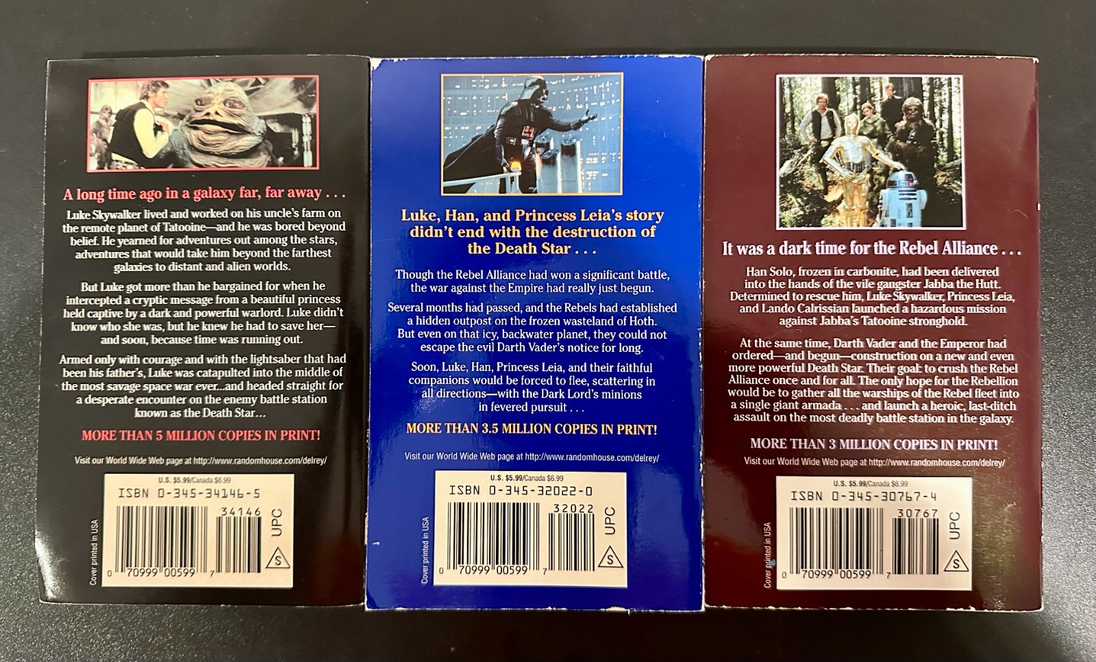 The Star Wars Trilogy Special Edition Book Set of 3 (Paperback)