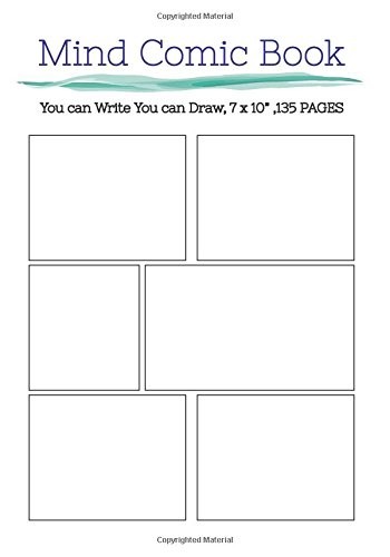 BLANK GRAPHIC NOVEL BOOK : STAGGERED, 7″X10″, 135 PAGES: By Mind Comic BRAND NEW