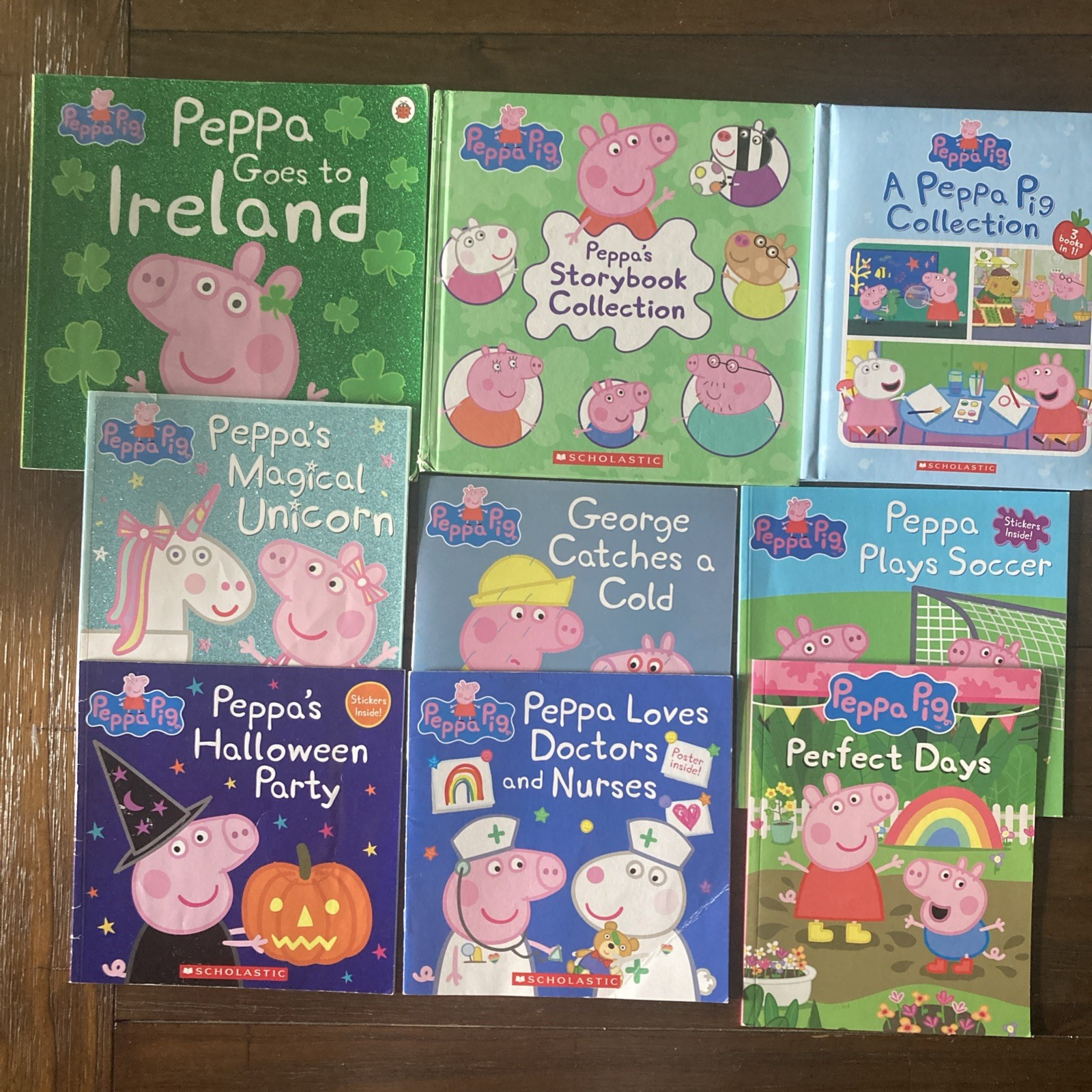 Lot of 9 Peppa Pig Preschool Kindergarten 1st Gr. Children’s Picture HC/PB Books