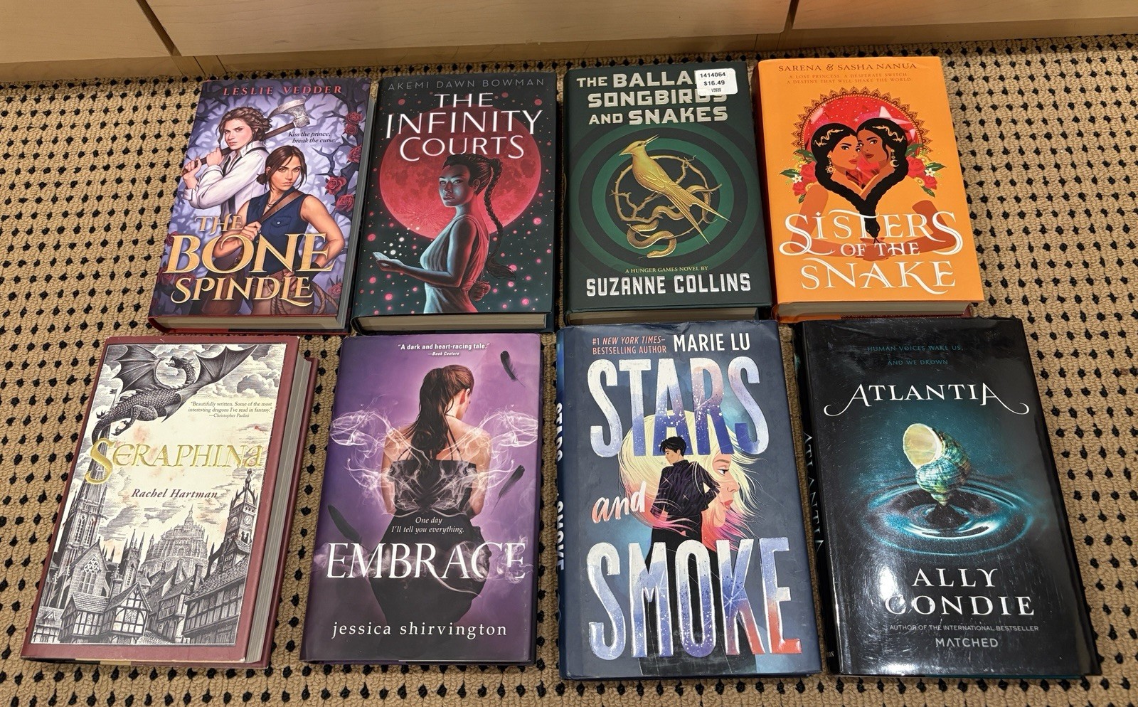 Lot of 8 Young Adult fiction books – Hardcover- First Editions Fantasy/Dystopian