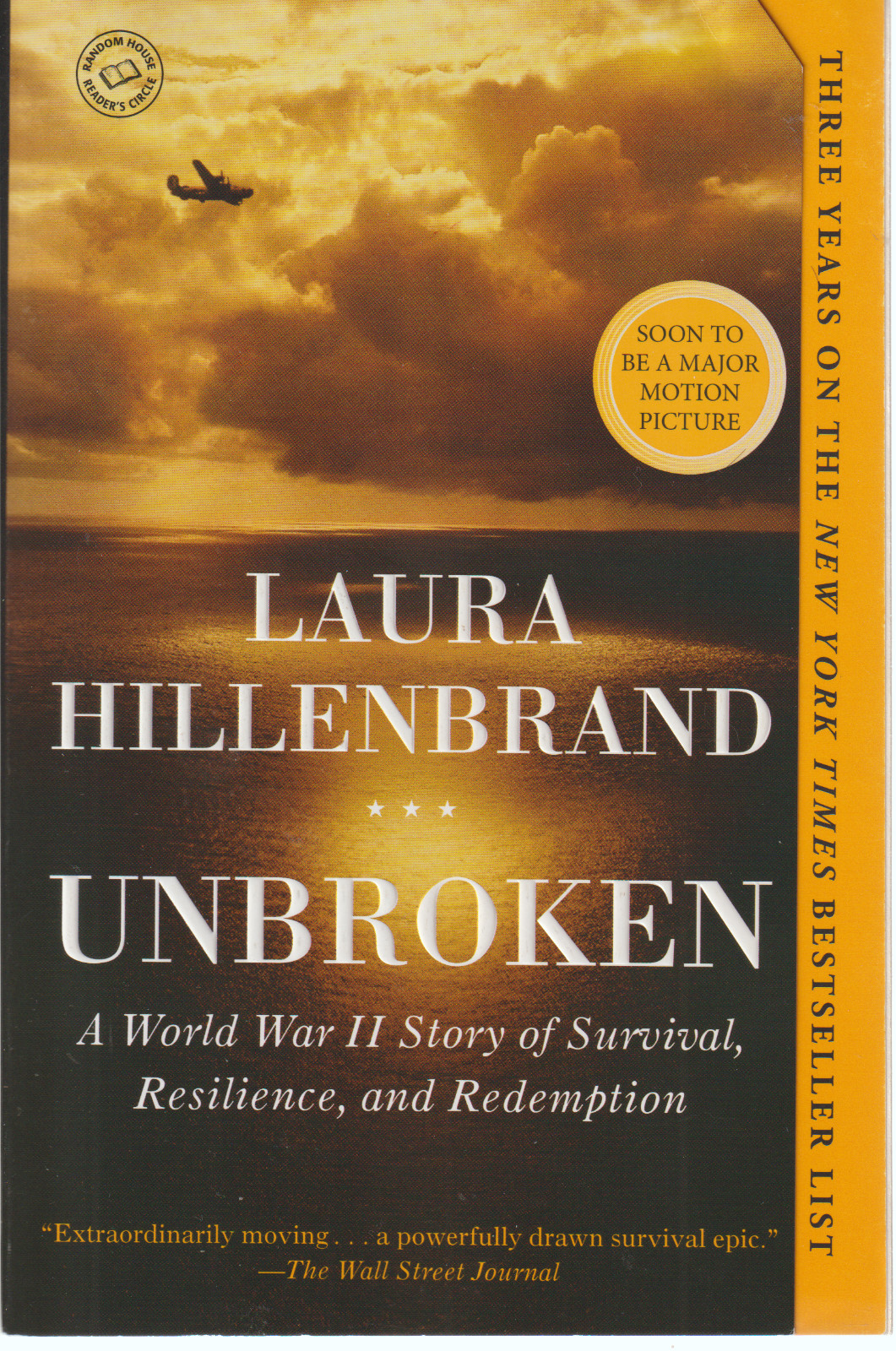 UNBROKEN, BY LAURA HILLENBRAND, SOFTCOVER 1ST EDITION 2014
