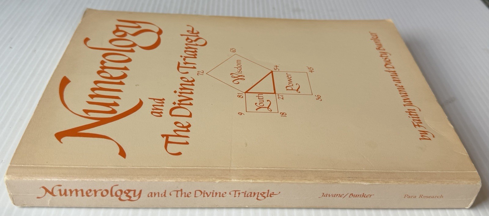 NUMEROLOGY…DIVINE TRIANGLE [Astrology & Tarot] Javane & Bunker 1983 Softcover