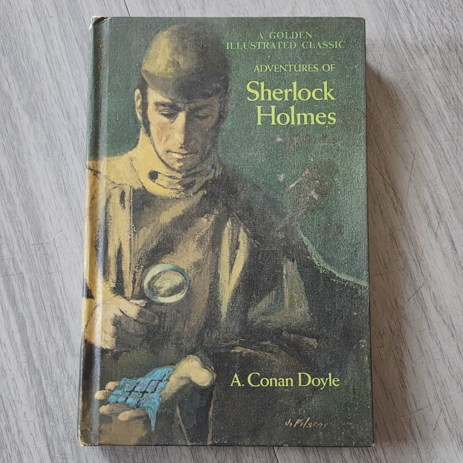 ADVENTURES OF SHERLOCK HOLMES. Vintage 1965 HC. A. Conan Doyle. Illustrated.