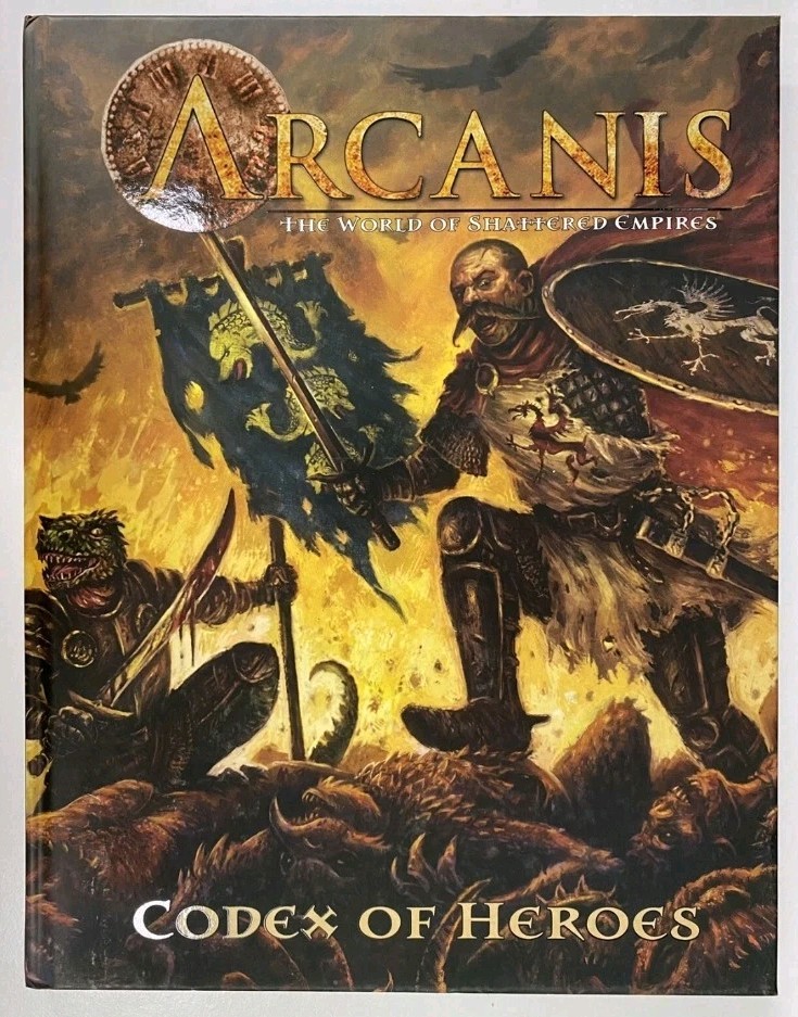 ARCANIS: CODEX OF HEROES (PCI1603) By Henry Lopez & Eric Wiener – Hardcover *VG*