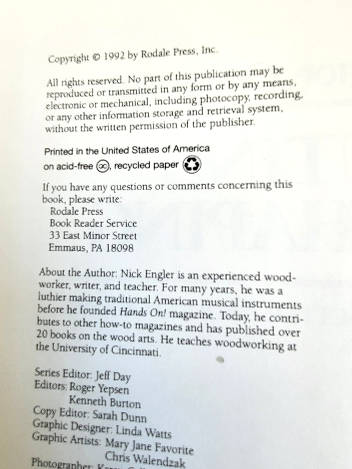 The Workshop Companion by Nick Engler Book Lot Of 4 Making Cabinets, Routing, +