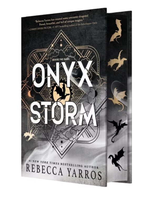 NEW Onyx Storm (Limited Edition) Sprayed by Rebecca Yarros (2025, Hardcover)