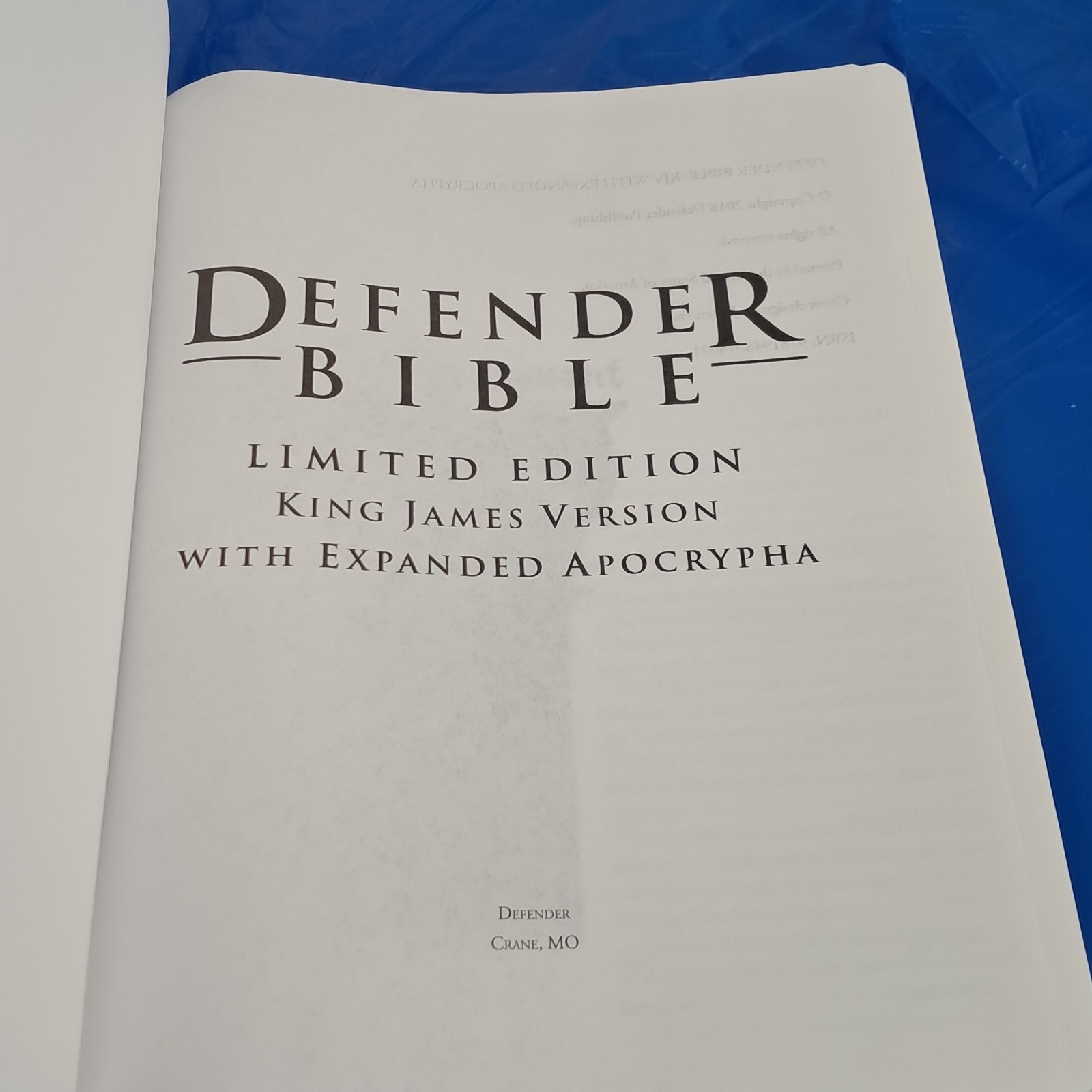 DEFENDER STUDY BIBLE LIMITED ED EXPANDED APOCRYPHA KJV ENOCH JUBILEE SKYWATCH TV