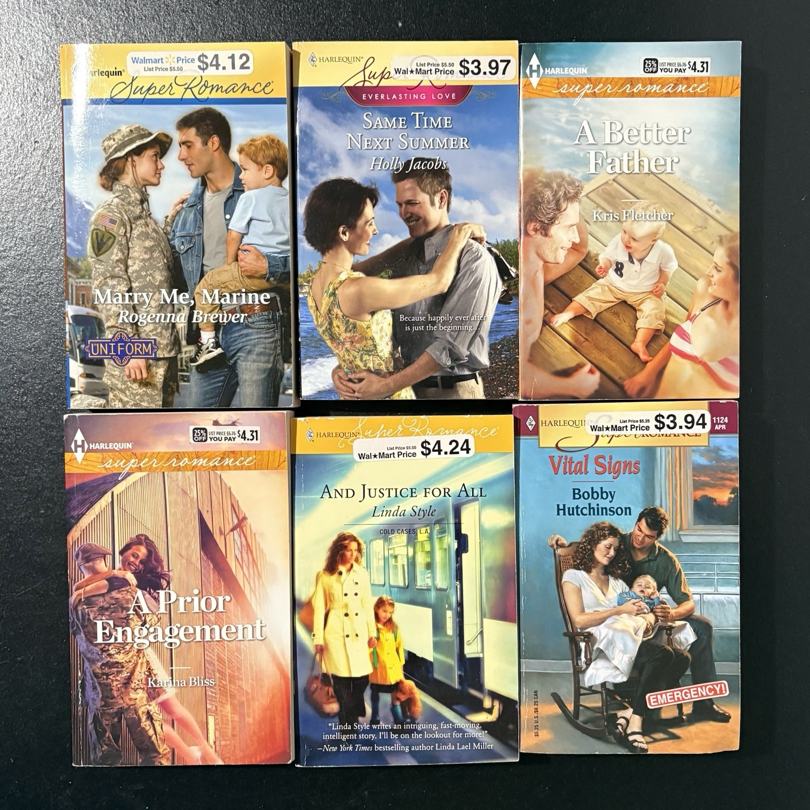 Lot of 6 Harlequin Super Romance Paperback Books Love Bride Hero