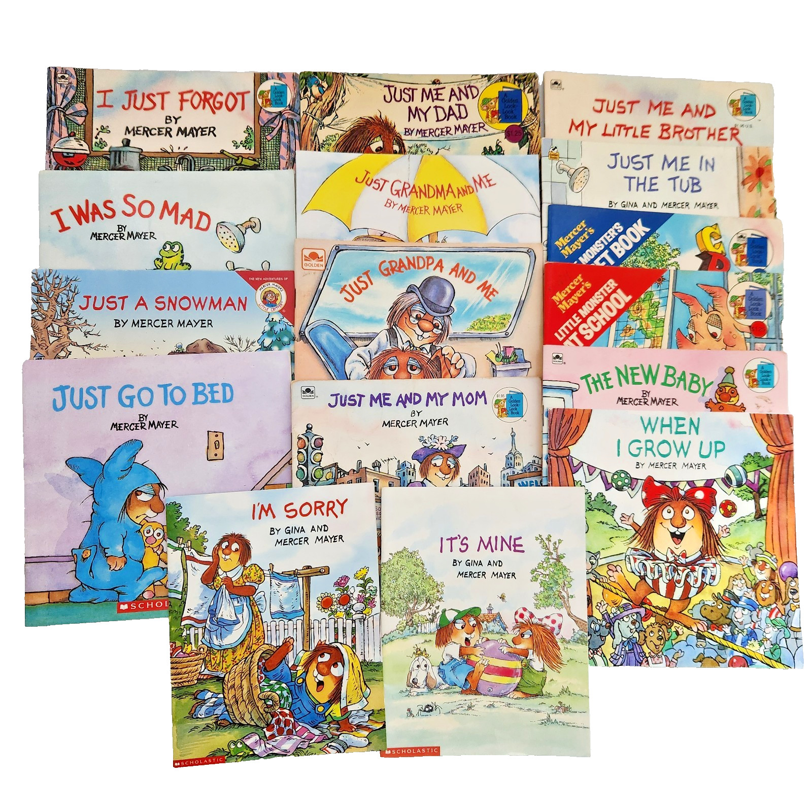 Mercer Mayer Lot 16 Books Little Critter No Duplicates Just Me Mom Dad Grandma