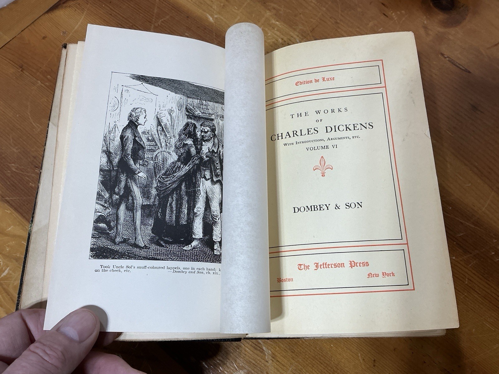 DOMBEY & SON the Works Of Charles Dickens Oliver 1878 Deluxe Edition Jefferson