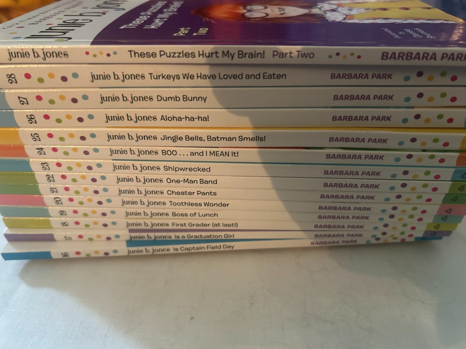Barbara Park Junie B. Jones Book Set Collection 2, Books 15-28, Boxed, EUC