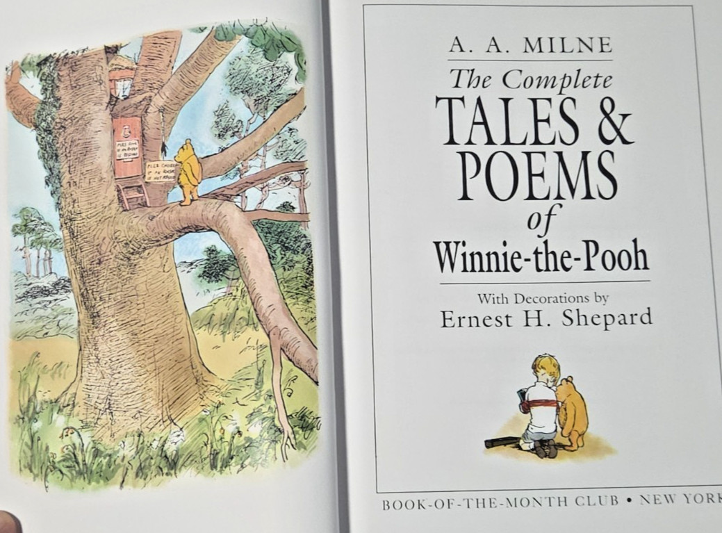Complete Tales Poems Winnie the Pooh A A Milne Shepard BOMC Hardcover
