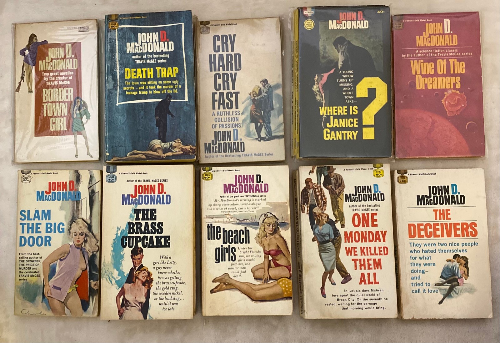 Travis McGee JOHN D MACDONALD BUY AS MANY GD/VG LOW $ PB GET Flat $4.75 Ship #N5