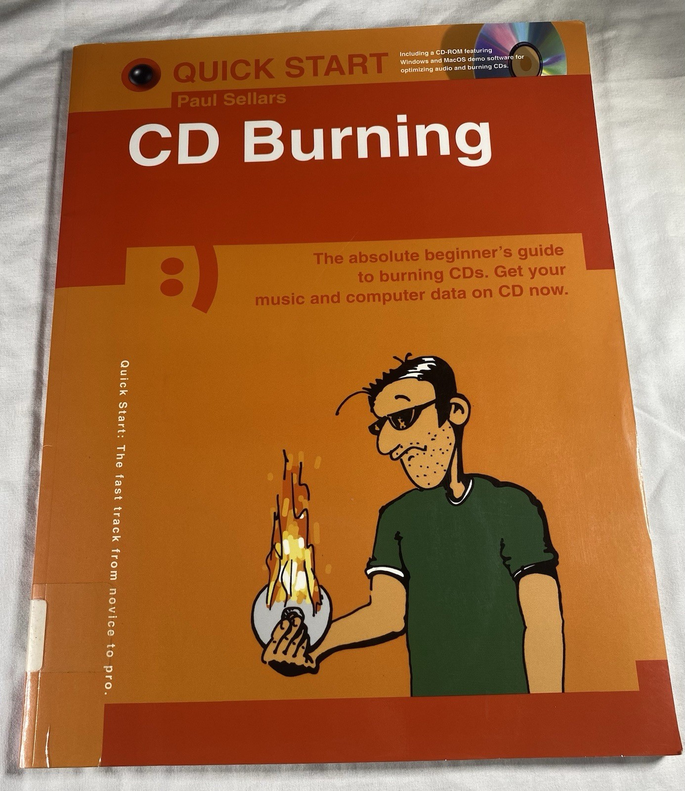 CD Burning Home Recording Quick Start Paperback + CD ROM Ex Library Lot
