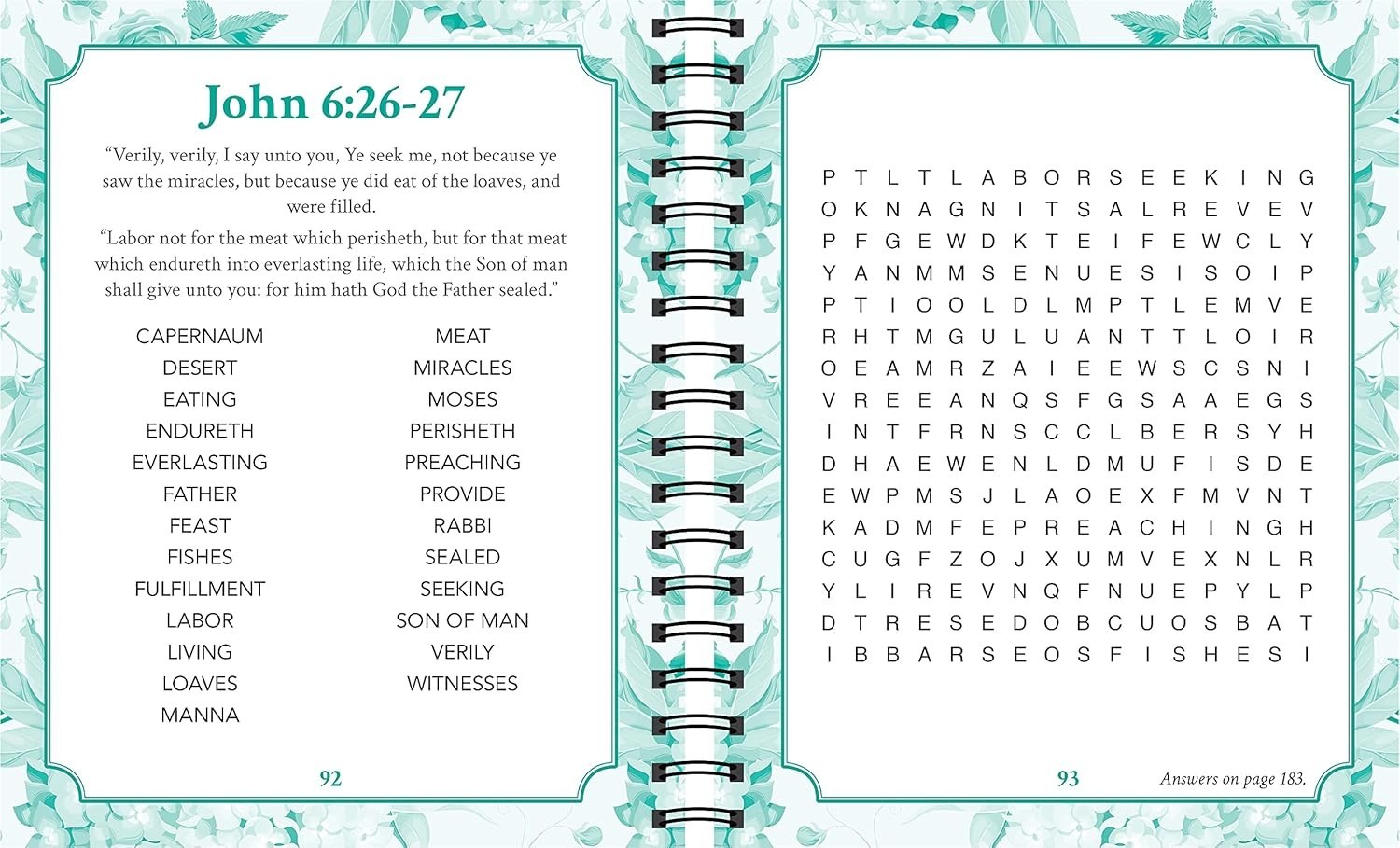 Brain Games Large Print Bible Word Search, The Words of Jesus Puzzle Book