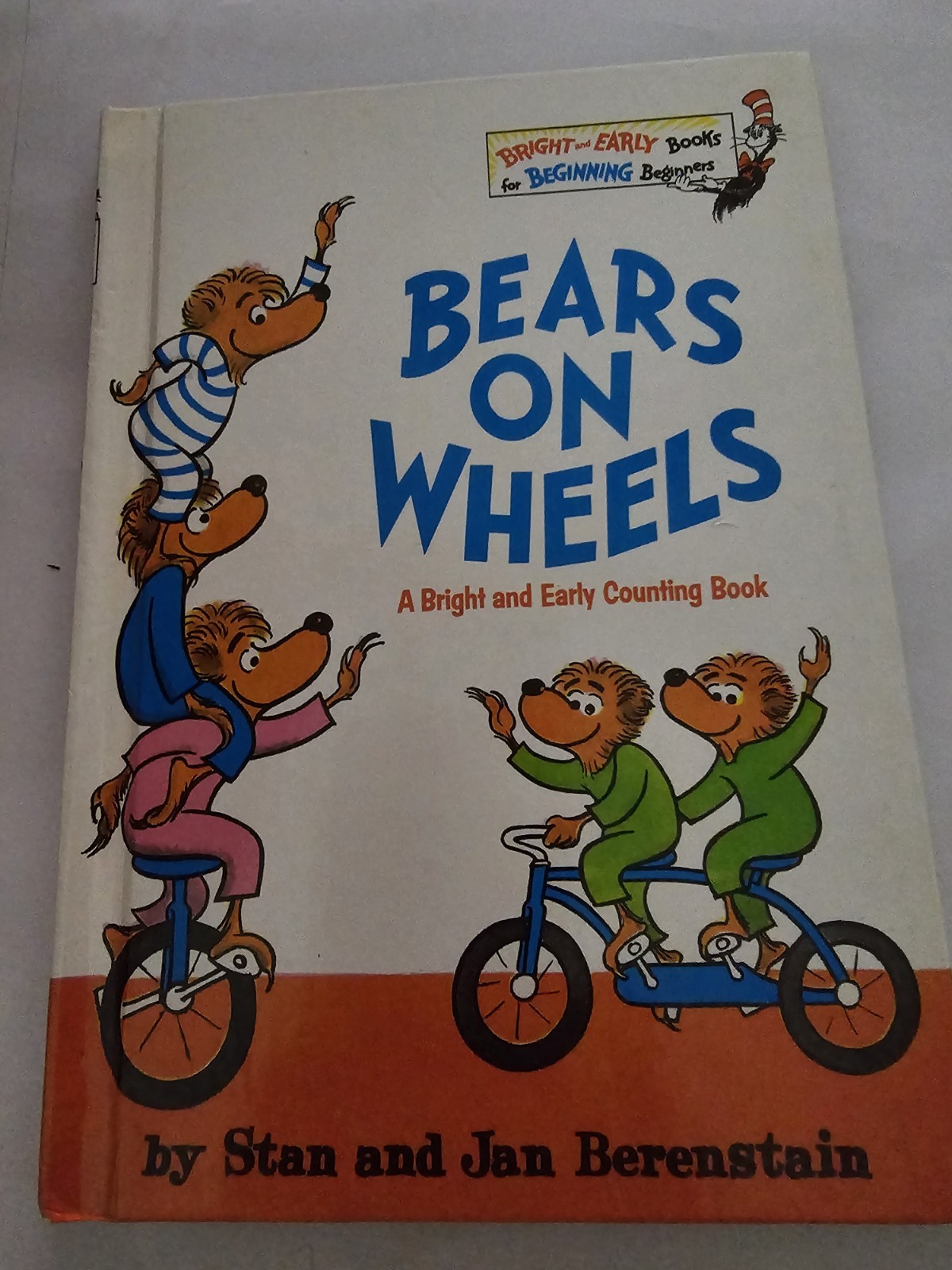 Vintage Bears On Wheels 1969 Hardcover Stan And Jan Berenstain Book Club Edition