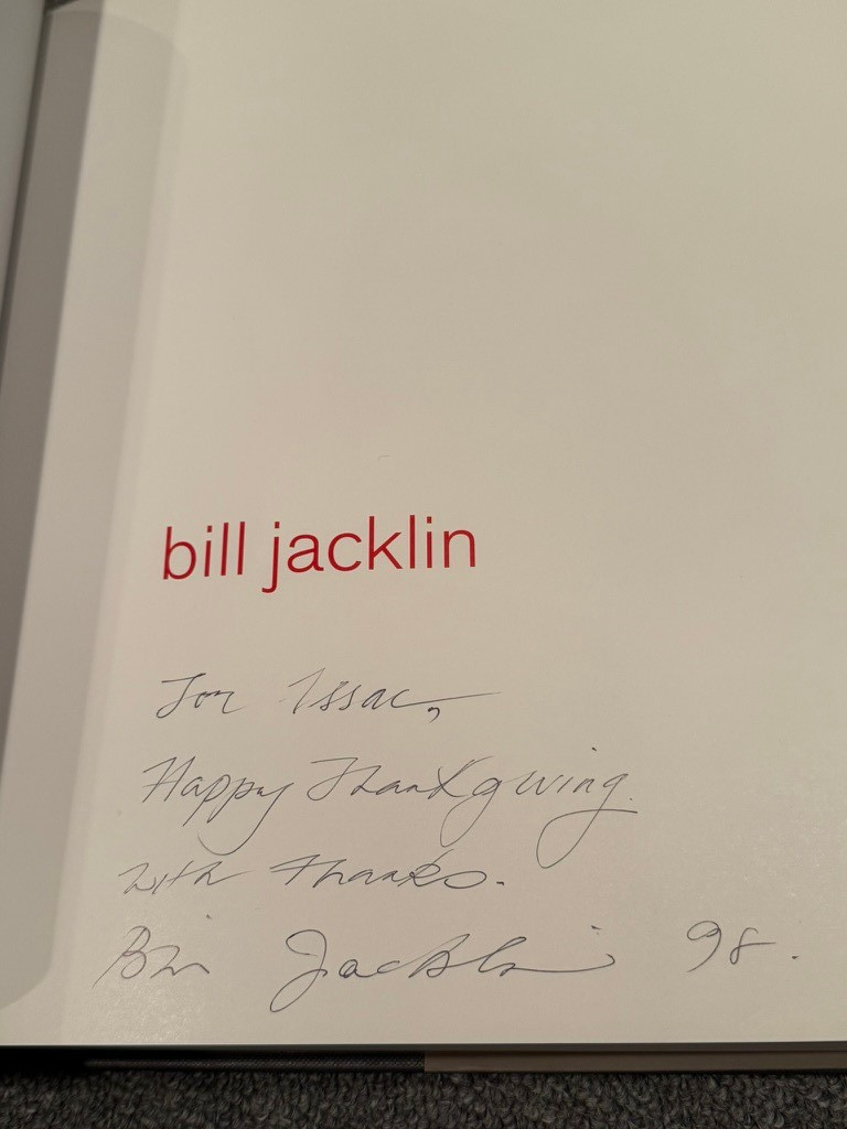 Bill Jacklin SIGNED Art Book 1997 Print Hardcover John Russell Taylor