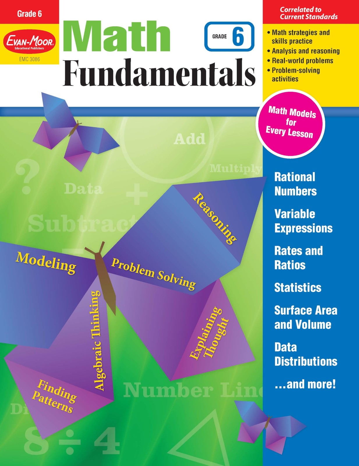 Evan-Moor Math Fundamentals Workbook, Grade 6
