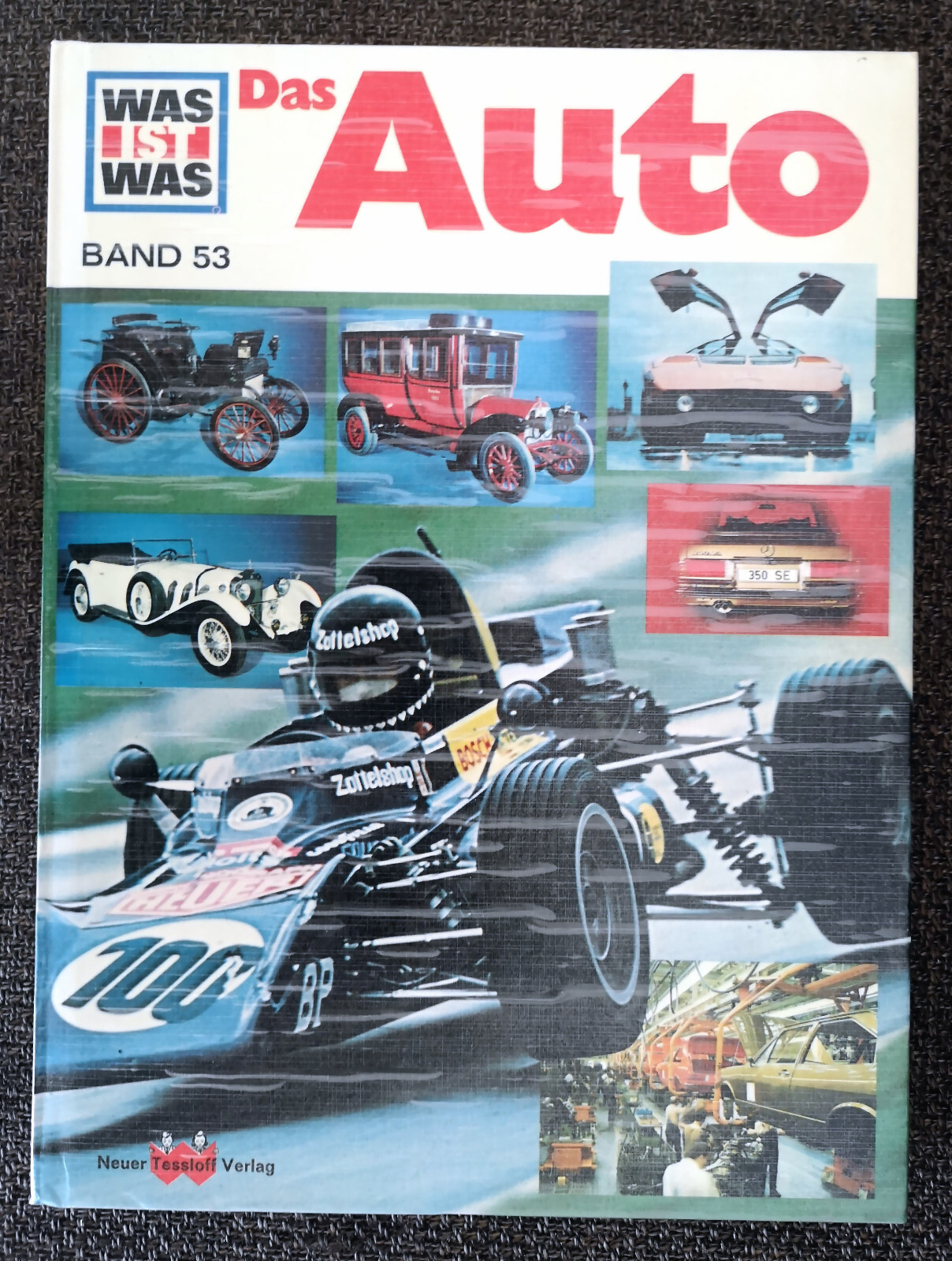WAS IST WAS Buch “Das Auto”, Band 53, 210 x 280 mm, 48 S., 1974, Gebraucht!
