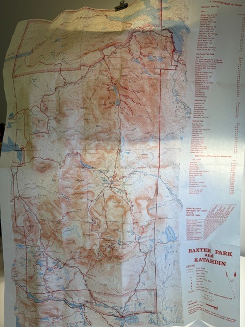 Baxter State Park & Katahdin- 1978 1st Ed. Stephen Clark – Maine with Map