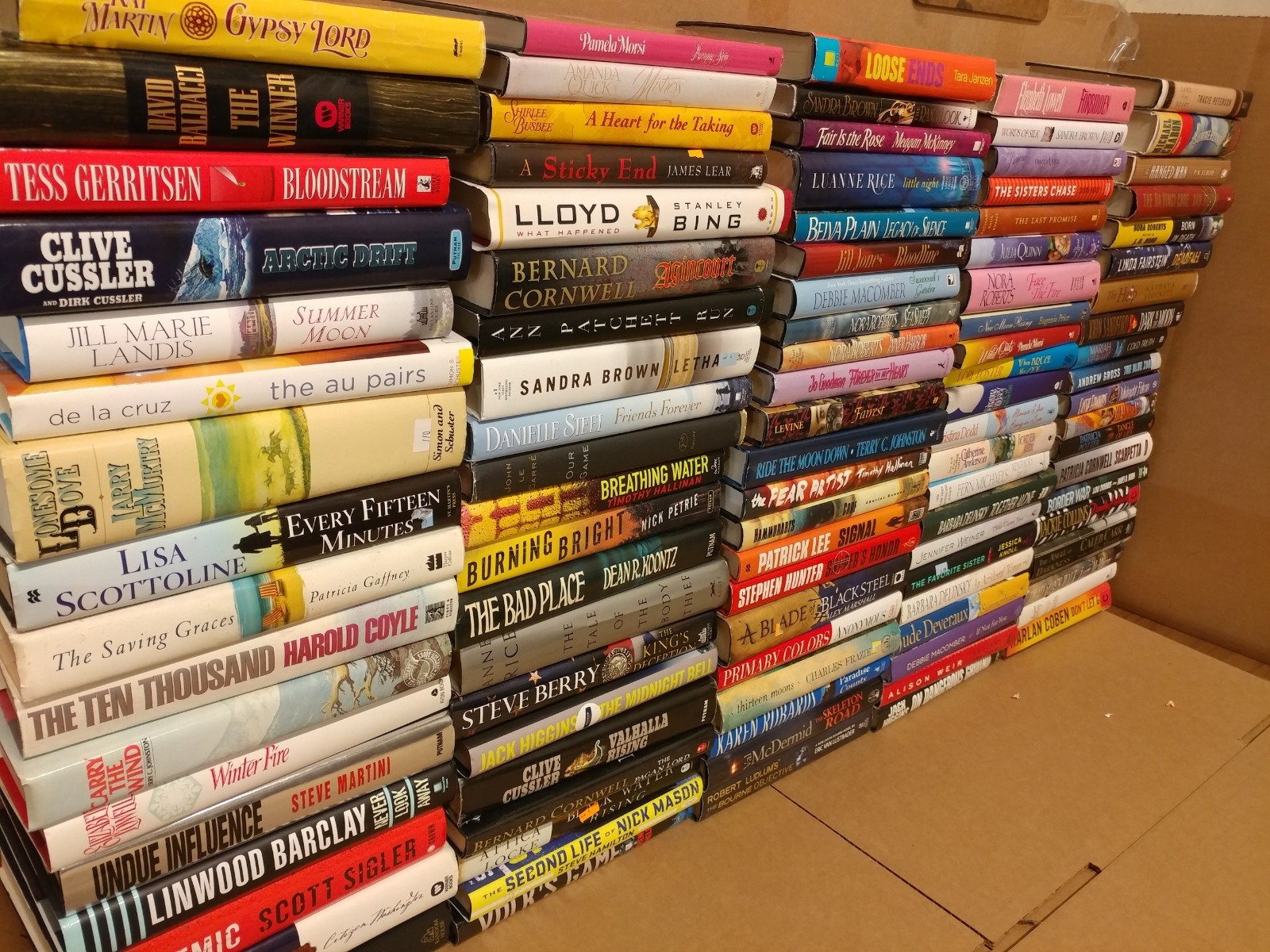 Lot of 10 LBS Hardcover INSTANT COLLECTION GENERAL FICTION HB MIX GENRE BOOK SET