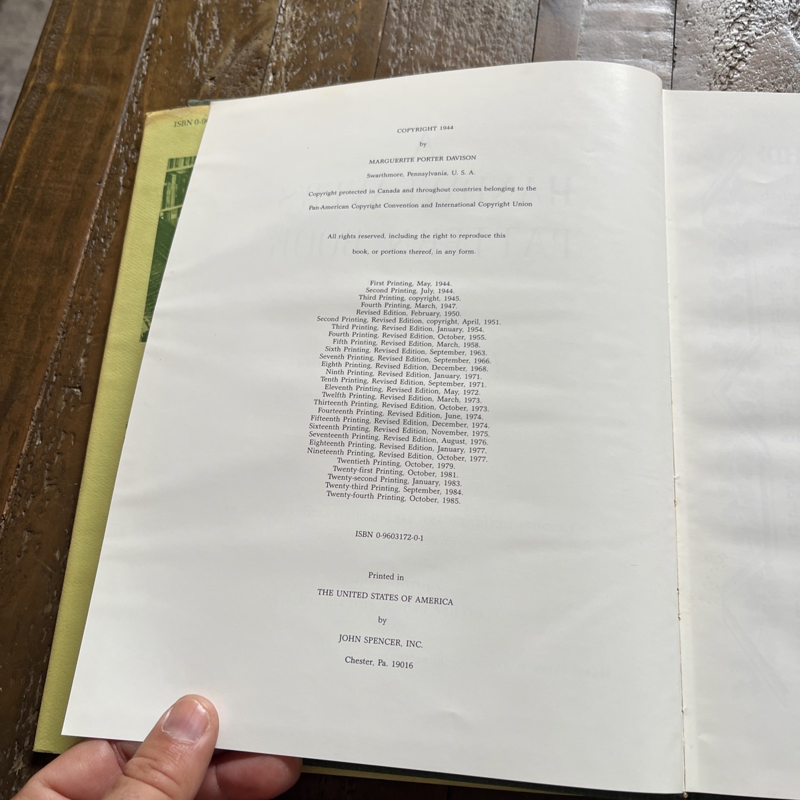 A Handweaver’s Pattern Book by Marguerite Porter Davison Revised Edition