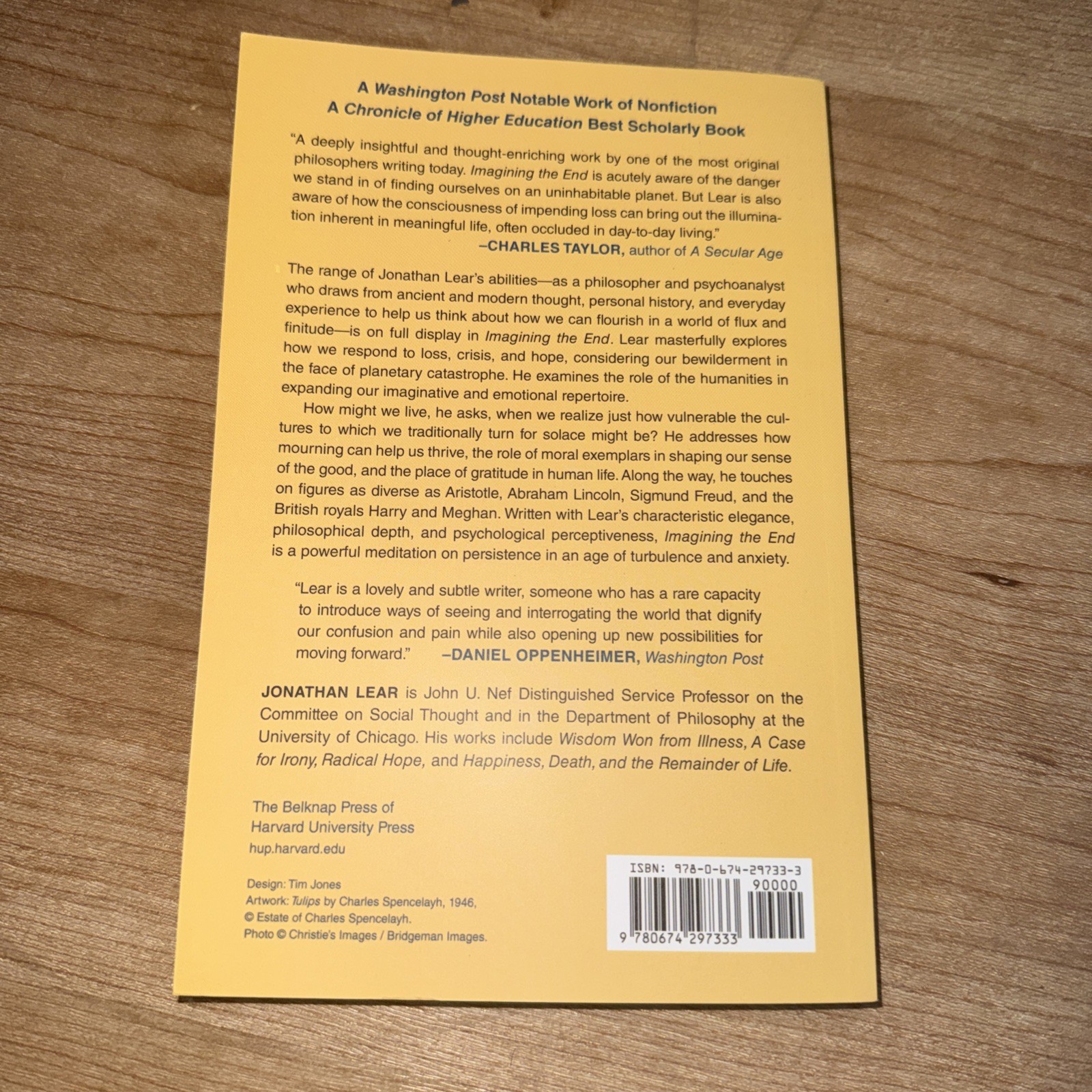 Imagining the End : Mourning and Ethical Life by Jonathan Lear (2024, Trade…