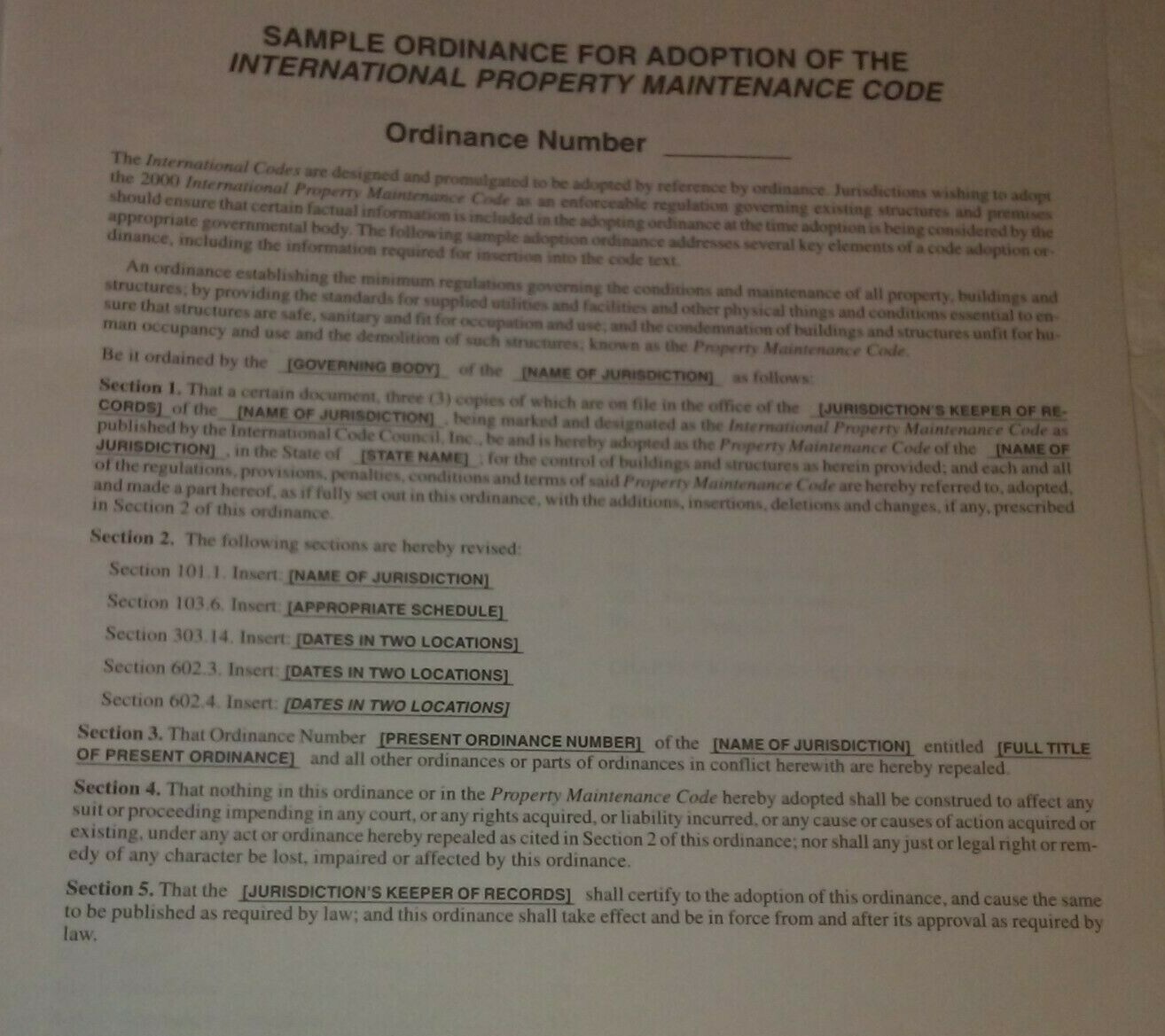 2000 International Property Maintenance Code ICC International Code Council
