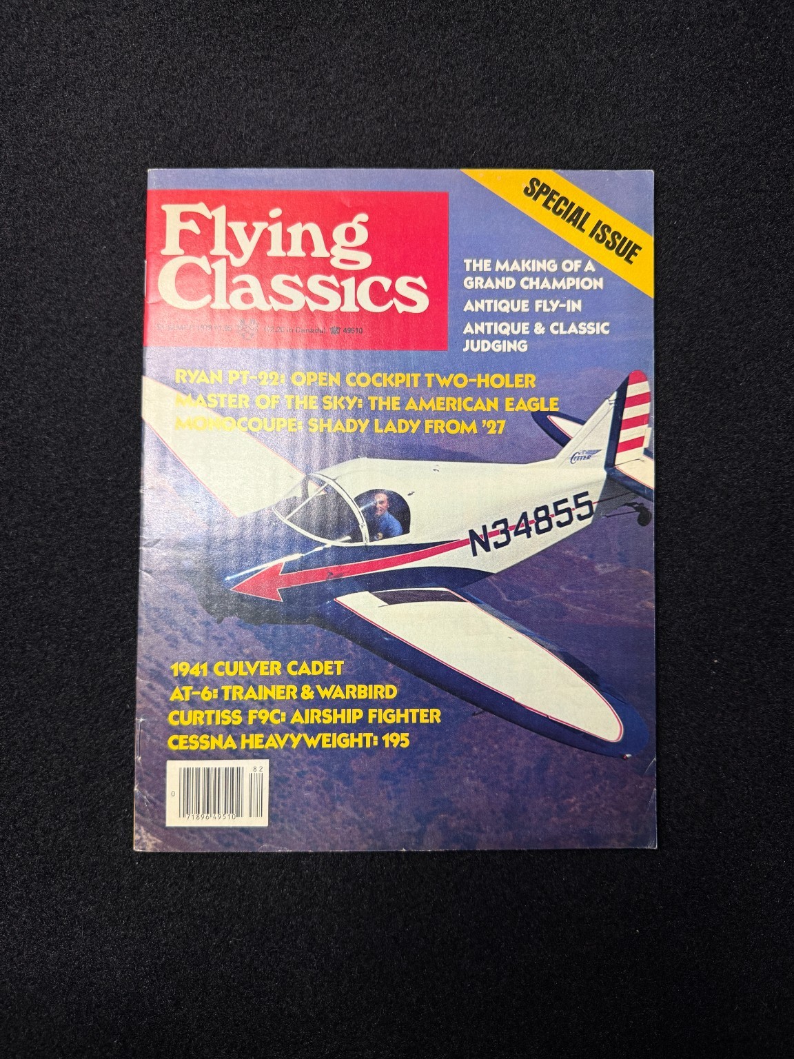 Flying Classics Magazine Summer 1978 Vol 1 No 2 Culver Cadet Ryan PT-22 Warbird