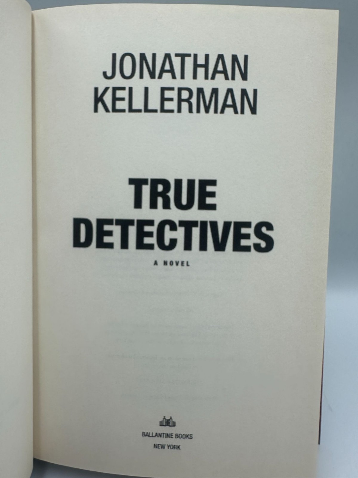 True Detectives Jonathan Kellerman 2009 Hardcover Mystery Thriller Pre-Owned