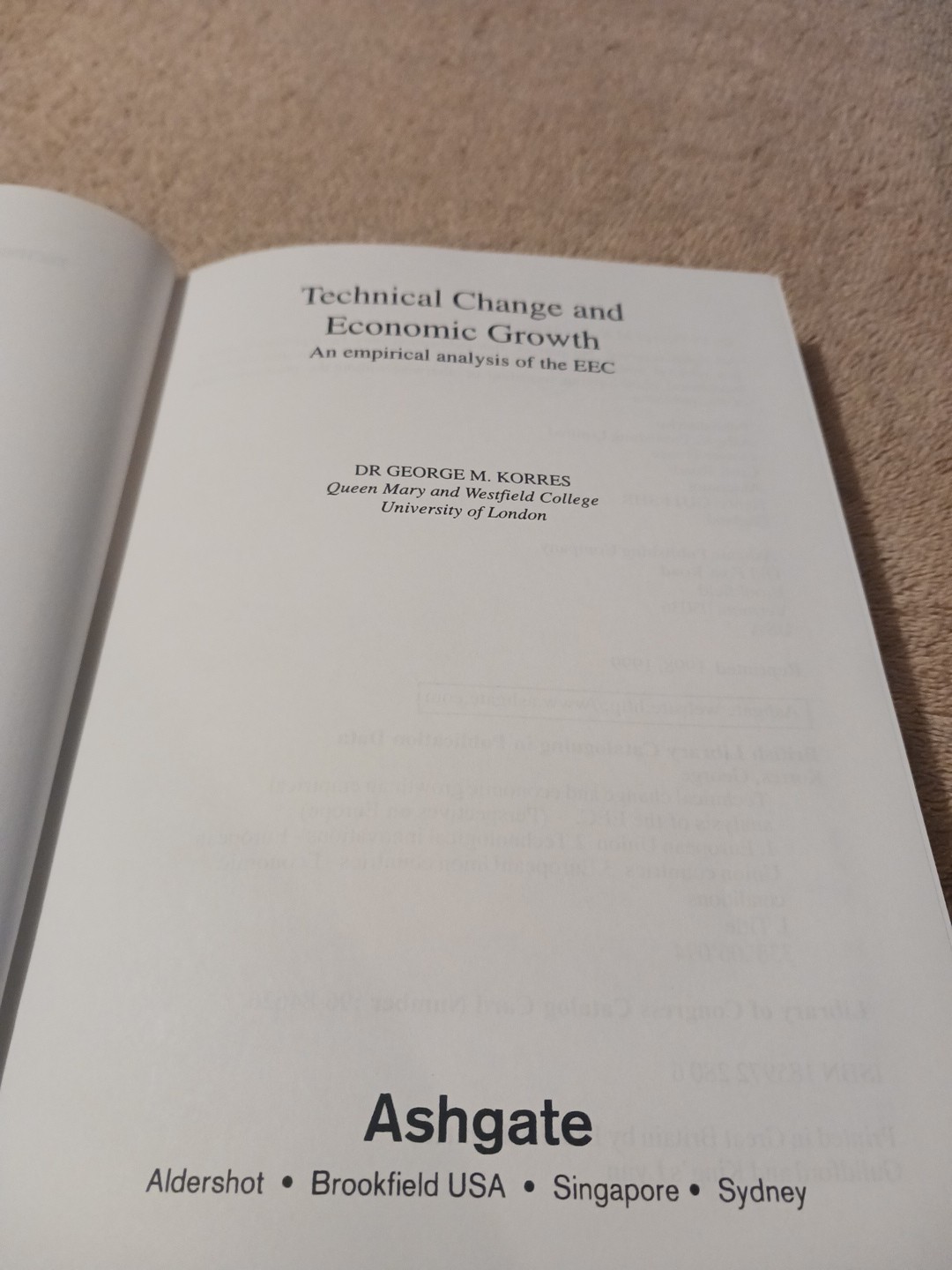 Technical Change and Economic Growth : An Empirical Analysis of the EEC by…
