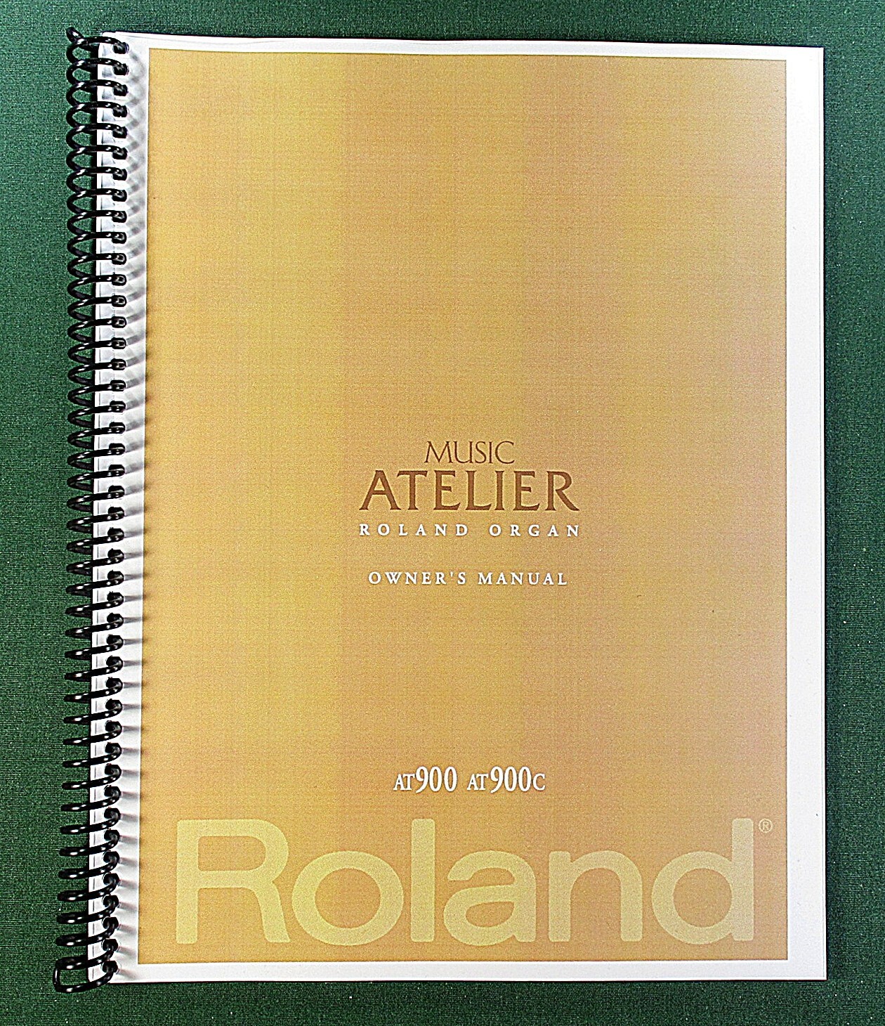 Roland AT900 AT900C Owner’s Manual: 308 Pages Full Color & Protective Covers!