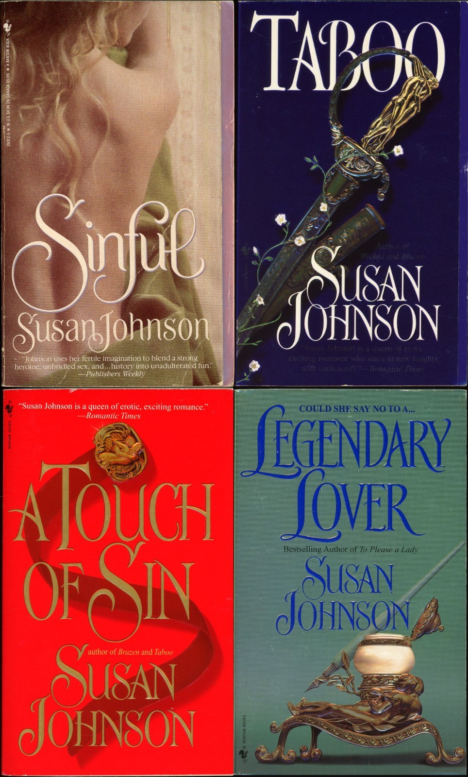 St John-Duras Erotic Romance Lot of 4 Paperback by Susan Johnson
