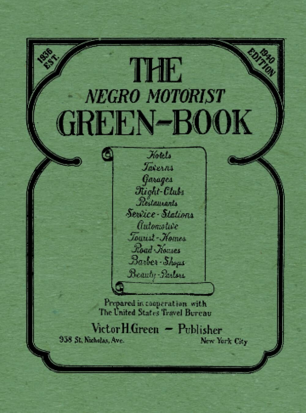 The Negro Motorist Green Book Travel Guide Original Paperback High Quality 1940