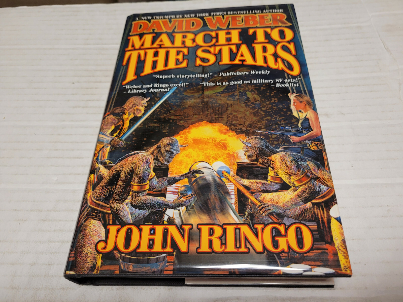 March to the Stars by John Ringo and David Weber (2002, HC) SIGNED x 1 1st/1st