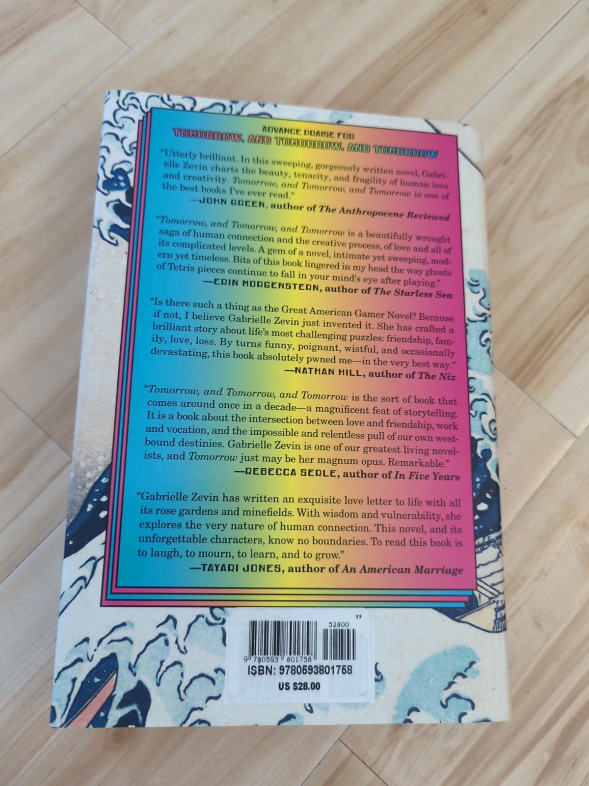 SIGNED Tomorrow, and Tomorrow, and Tomorrow — Gabrielle Zevin | 2022 Hardcover