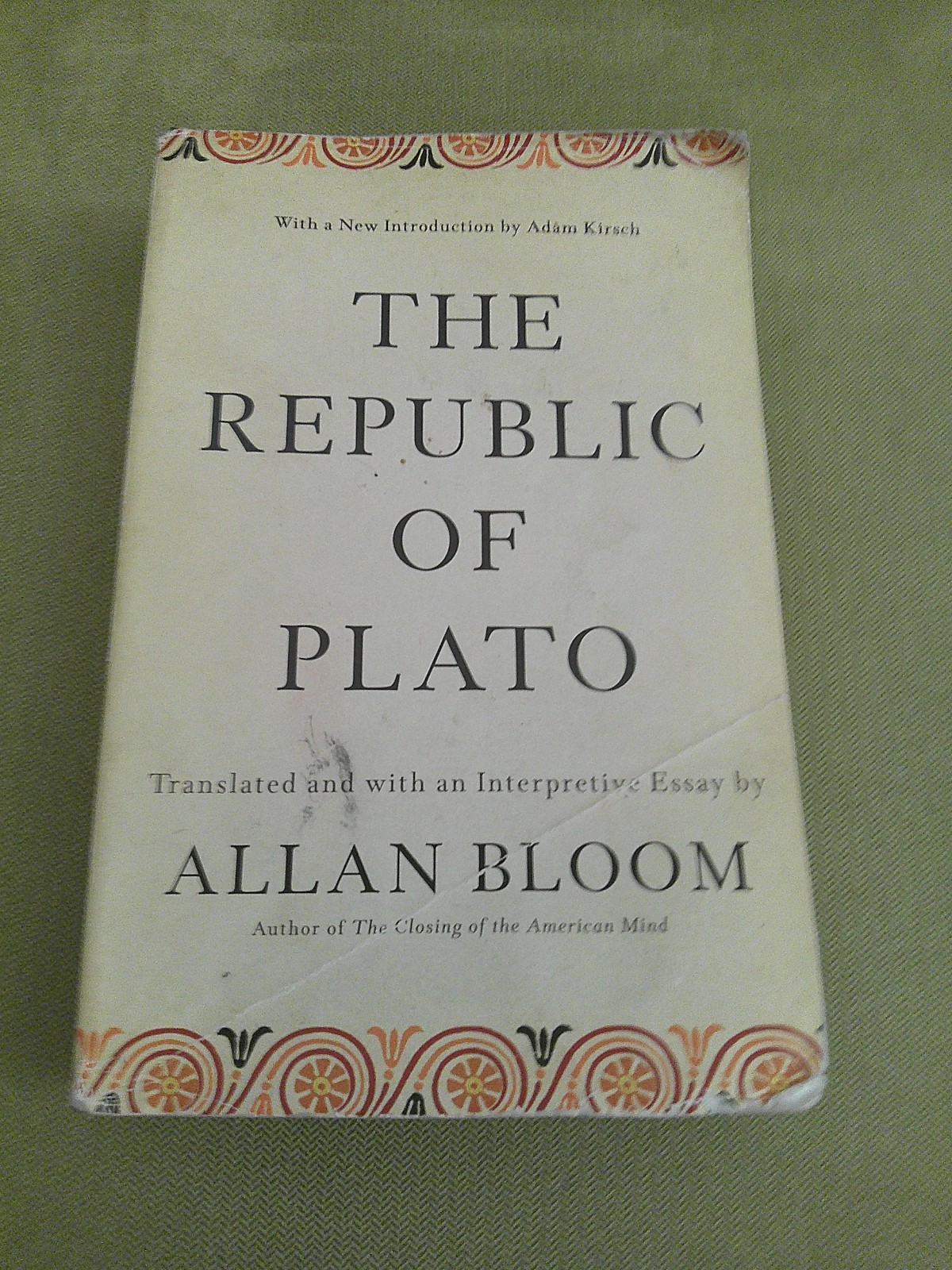 Republic of Plato translated by Allan Bloom, Paperback, UNDERLINED TEXT