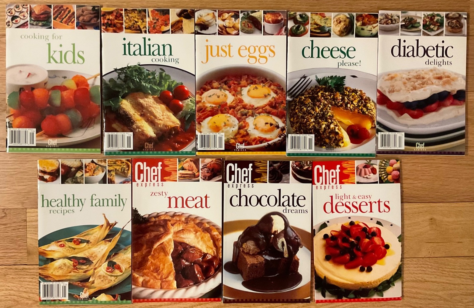 NEW Books 9 Chef Express Series Cooking Books Meals Desserts Paperback 8.5×5 In
