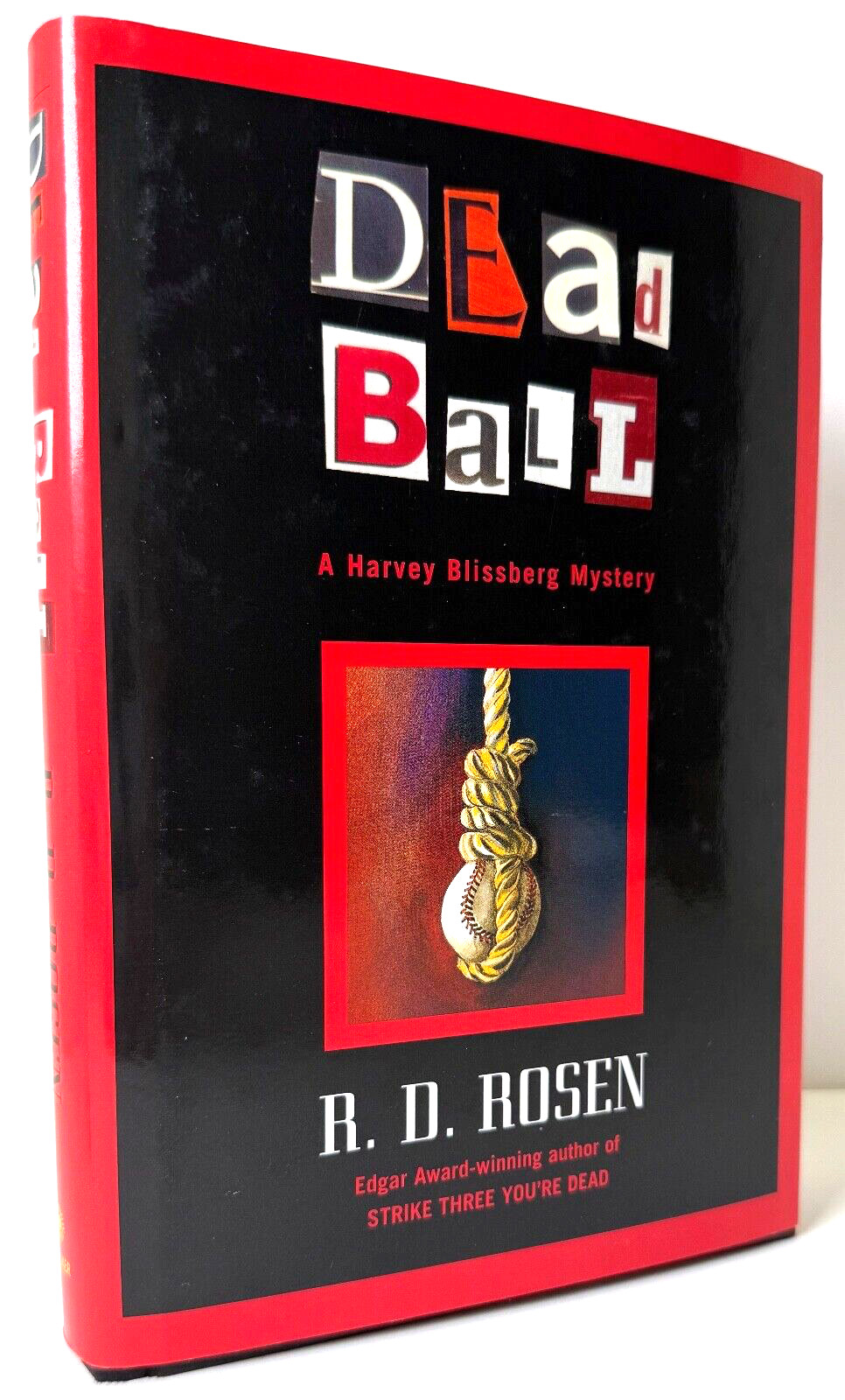 Dead Ball, Richard D Rosen 2001 HCDJ 1st edition 1st print – Baseball, Like new